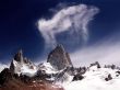Tall rock and clouds Wallpaer