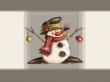 Snowman tree Wallpaer