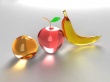 Glass fruits Wallpaer