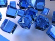 The Blue Cubes Wallpaer