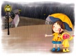 Rain Walk Wallpaer
