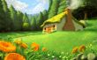 Painted cabin Wallpaer
