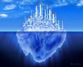 Iceberg reflection Wallpaper