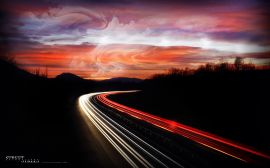 Digital highway Wallpaper