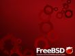 Red FreeBSD Logo Wallpaer