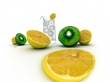 Lemons and kiwi Wallpaer