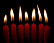 Aligned candles Wallpaer