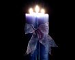 Blue candle wrapped Wallpaer