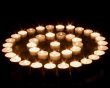 Circular candles Wallpaer