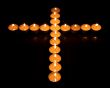 Cross candles Wallpaer