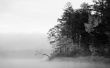 Mist over lake Wallpaer