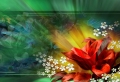 Digital Flower Wallpaer