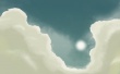 Digital sky blue green Wallpaer