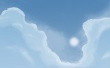Digital sky light blue Wallpaer