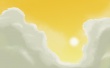 Digital sky orange Wallpaer