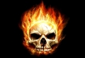 Burning Skull Wallpaer