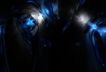 Blue Black n Silver Wallpaer