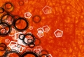 Orange n Black Wallpaer