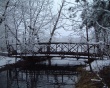 Bridge in winter Wallpaer