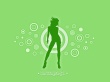 Disco nights green Wallpaer