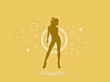 Disco nights yellow Wallpaer