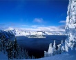 Winter lake view Wallpaer