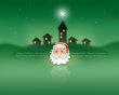 Green Christmas star Wallpaer