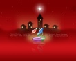 Christmas red globes Wallpaer