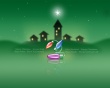 Green star Christmas Wallpaer
