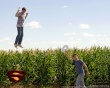 Superman levitating Wallpaer