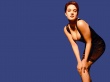 Barrymore on blue Wallpaer