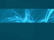 Blue Light Waves Wallpaer
