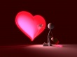 Touch my red heart Wallpaer