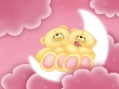 Bears on moon Wallpaer