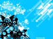 Blue vector Wallpaer