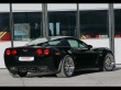 Black Corvette back Wallpaer