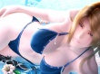 Girl in blue Wallpaer