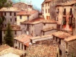 Ocher Rooftops Peille Wallpaer