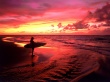 Surfer at Twilight Wallpaer