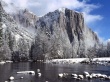 El Capitain In Winter Wallpaer