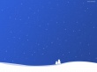 White Blue Christmas Wallpaer