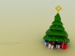 Green Christmas Wallpaer