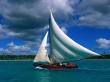 Fishing Sailboat Wallpaer