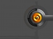 Security Vault Orange Wallpaer