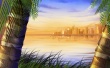 Between Palms Away Wallpaer
