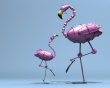 Mechanic Flamingo Wallpaer
