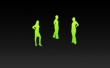 Three Green Wallpaer