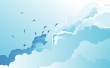 Cloud Birds Wallpaer