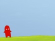 Red on green Wallpaer