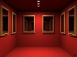 Red Mirrored Room Wallpaer